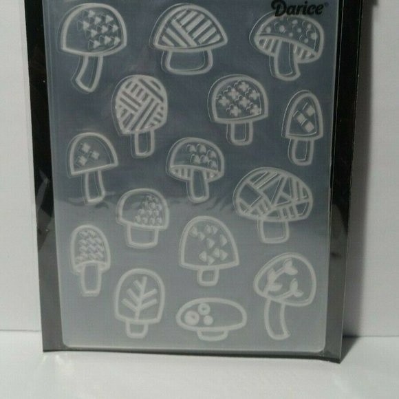 Darice Embossing Folder Mushrooms Scrapbook Paper Crafts Card Making - Picture 3 of 6